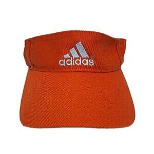 Adidas Visor Hat Cap StrapBack Orange Adjustable Golf Tennis Beach